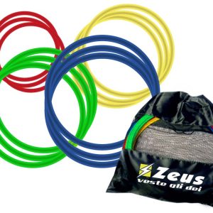 SET CERCHI PVC 60 CM PIATTI 12 PZ ZEUS SPORT ATTREZZATURA