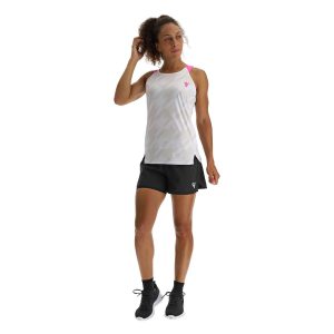 MACRON -CANOTTA ICIAR TAGLIA L DONNA BIANCO / FUCSIA SPEDIZIONE GRATUITA