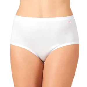 6 slip culotte maxi vita alta elasticizzato da donna in cotone bielastico DS302