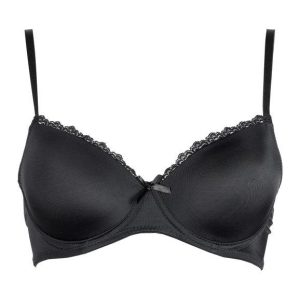 Gian Marco Venturi - reggiseno balconcino imbottito bacio con ferretto coppa B da donna preformato spalline sottili chiusura sul retro gmv