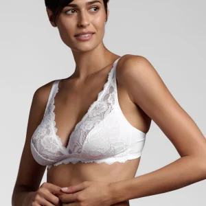 Reggiseno a Vela senza ferretto 259 Belseno Pizzo - Bianco