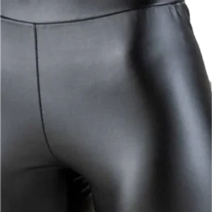 Eletta Milano - leggings ecopelle termico felpato da donna coprente pantalone EL-202 effetto pelle