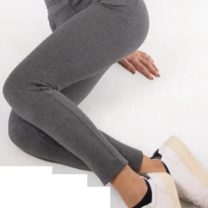 Eletta Milano - leggings elasticizzato termico felpato da donna coprente pantalone EL-14131 con cinturino alto