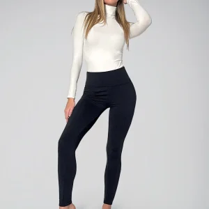 Eletta Milano - leggings felpato pancia piatta da donna coprente in microfibra pantalone EL-15102