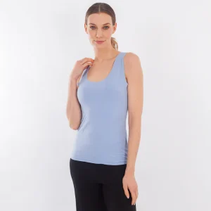 Canotta taglio laser a spalla larga in TENCEL™