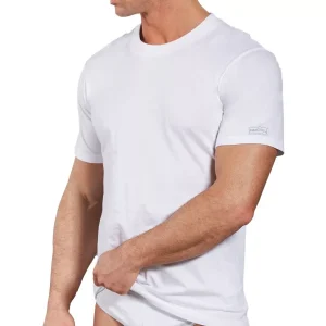 Navigare - 3 maglie intime t-shirt girocollo da uomo mezza manica di puro cotone 100% 513