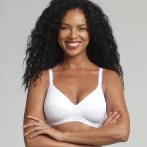 Reggiseno senza ferretto bianco Criss Cross Microfibra