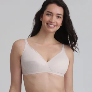Reggiseno senza ferretto beige Basic Micro Support