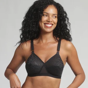 Reggiseno senza ferretto nero Criss Cross 165