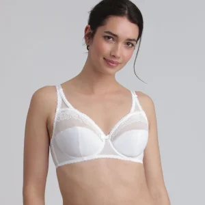Reggiseno modellante bianco Criss Cross Microfibra