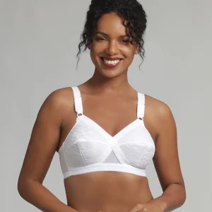 Reggiseno senza ferretto bianco Criss Cross 556