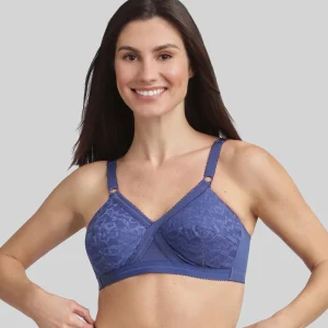 Reggiseno senza ferretto blu cobalto Criss Cross 556