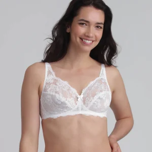 Reggiseno balconcino senza ferretto bianco Essential Elegance