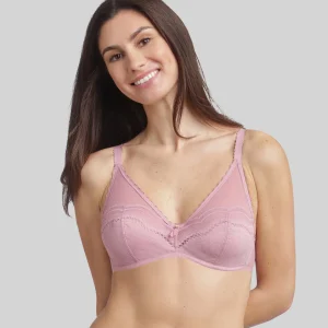 Reggiseno balconcino con ferretto rosa orchidea Secret Comfort