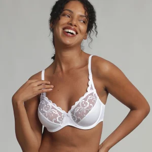 Reggiseno con ferretto bianco Essential Elegance Embroidery