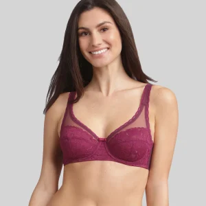 Reggiseno con ferretto viola imperiale Criss Cross Femminile Riciclato