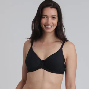 Reggiseno spacer con ferretto nero Flowery Lace Riciclato