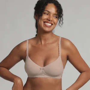 Reggiseno spacer senza ferretto Beige Flowery Lace Riciclato