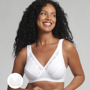 Pacco da 2 reggiseni senza ferretto bianco Criss Cross Cotone