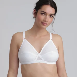Reggiseno senza ferretto bianco Essential Support Coton