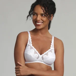 Reggiseno senza ferretto bianco Criss Cross Modern Tricot