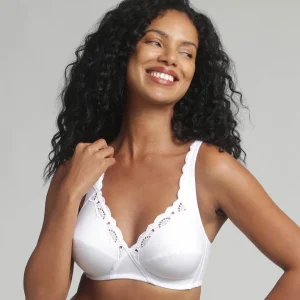 Reggiseno senza ferretto bianco Cotton Support