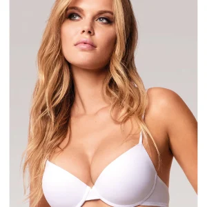 Infiore - Reggiseno balconcino imbottito da donna Preformato con ferretto 2001 microfibra coppa B chiusura sul retro