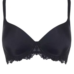 Lormar - Reggiseno da donna balconcino imbottito Mousse pizzo con ferretto coppa C chiusura sul retro