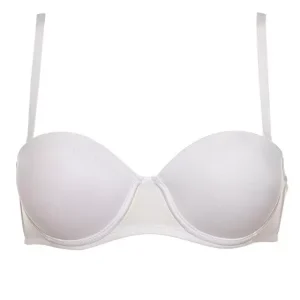 Lormar - Reggiseno fascia graduata Pura da donna preformato imbottito con ferretto spalline staccabili chiusura sel retro