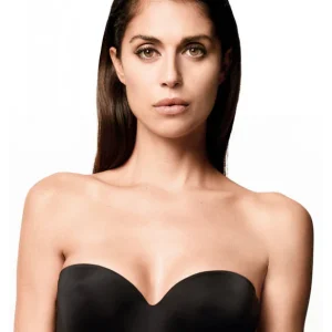 Lormar - Reggiseno da donna fascia balconcino soft touch Extra 1904 con ferretto chiusura sul retro con scollo profondo imbottito senza spalline sfilabili staccabili
