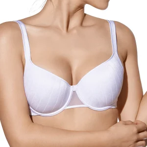 Selene - Reggiseno da donna balconcino imbottito Vanesa con ferretto coppa C chiusura sul retro