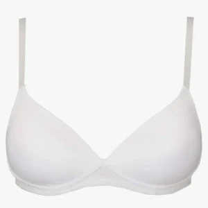 Gian Marco Venturi - reggiseno aria triangolo imbottito graduato push up + 1 taglia in più senza ferretto coppa B da donna preformato spalline doppie chiusura sul retro gmv