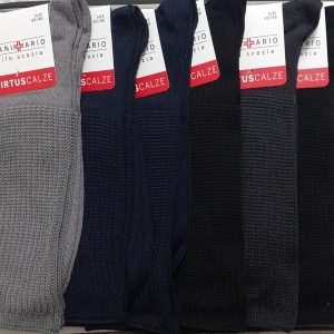 Virtus calze - 6 Paia di calzini sanitari comfort-line corti da uomo cotone calze V9100