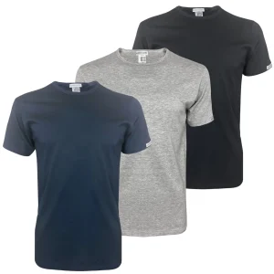 3 maglie t-shirts girocollo da uomo mezza manica di cotone Pierre Cardin Barcellona