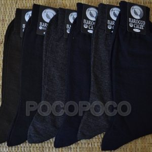 Barocco Leccese - 6 Paia di calzini rasati corti da uomo in lana rasata calze 010