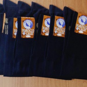 Barocco Leccese - 6 Paia calzini rasati lunghi da uomo in cotone filo scozia calze calzettoni gambaletti 002