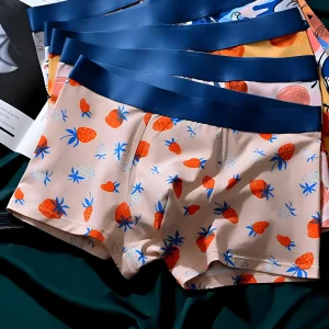 Boxer da uomo con stampa di frutta