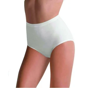 Cotonella - 2 Slip maxi  vita alta da donna in cotone elasticizzato 3941 culotte elastico bielastico