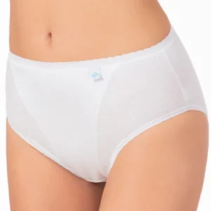 6 slip midi contenitivo elasticizzato da donna cotone elastico control DS151