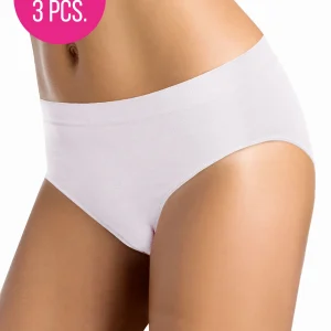 Intimidea - 3 slip midi da donna in microfibra elasticizzata seamless 310283 medio