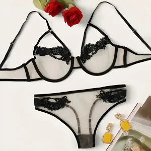 Set di Lingerie in Pizzo e Rete