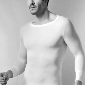 Madiva - Maglia girocollo da uomo manica lunga lana cotone T-SHIRT maglietta intima Catania