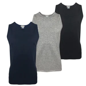 Pierre Cardin  - 3 canotte intima spalla larga da uomo cotone canottiera vogatore Malaga