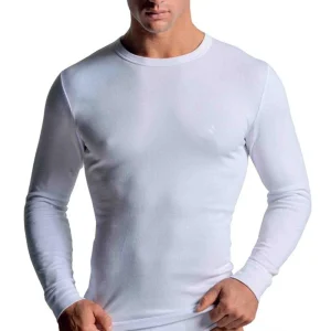 Navigare  - maglia girocollo da uomo manica lunga in cotone caldo interlock 113 sottogiacca intimo