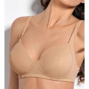 Sièlei - Reggiseno da donna preformato foderato in cotone senza ferretto coppa C 960 chiusura sul retro Sìèlei Sielei