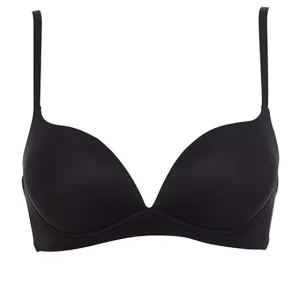 Lormar - Reggiseno da donna balconcino imbottito push up graduato senza ferretto desiderio chiusura sul retro coppa B