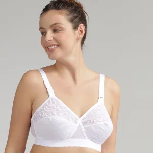 Playtex - reggiseno da donna senza ferretto non imbottito incrocio Criss Cross 165 coppa B C D chiusura sul retro