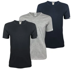 Pierre Cardin - 3 maglie intime t-shirts collo a V da uomo mezza manica di cotone magliette Siviglia scollo punta