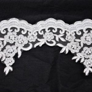 9 metri Pizzo rebrodè punta sposa pizzo di tulle di pizzo passamaneria merletto 12 cm art. H73 rebrode smerlo