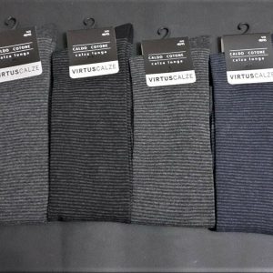 Virtus calze - 6 Paia di calzini lunghi da uomo calza lunga in caldo cotone V32